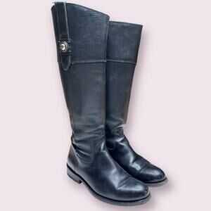 Frye 3476095 Melissa Inside Zip Black Riding Boots